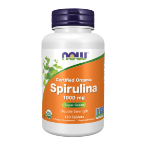 Spirulina, Double Strength, Organic 1000 mg 120 Tablets.
