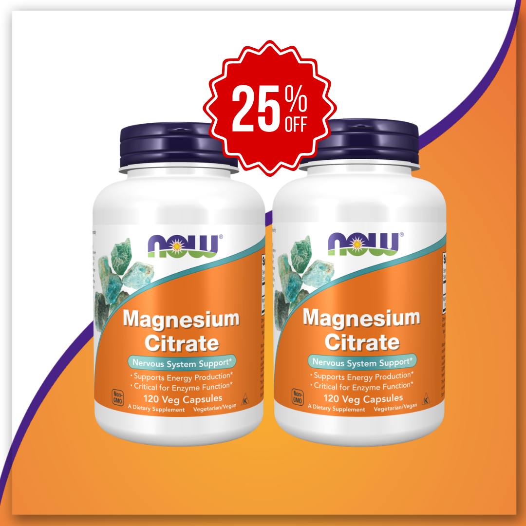 Gut & Nervouse health (Buy 2 Magnesium Citrate 120 Veg Capsules get 25% off)